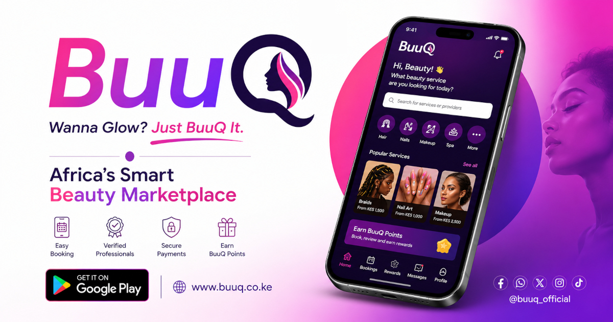 BuuQ — discover, book and pay for beauty services across Kenya